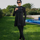 Shove Burkini| Modest Swimwear for Women | Tie Shop | Black