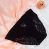 Lace Floral Brief - Black