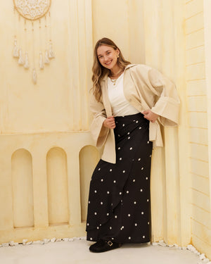 Printed Wrap Skirt