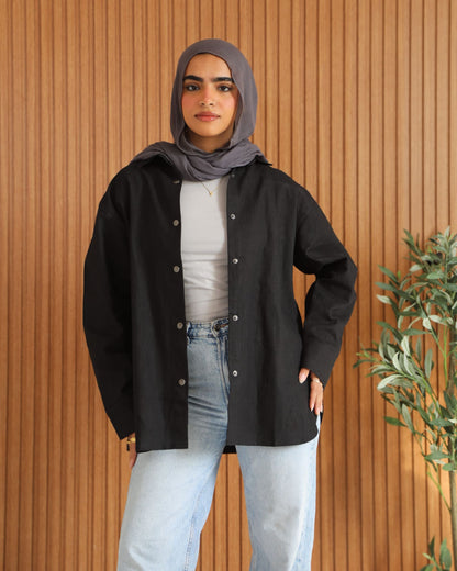 Tie Shop | Modest Wear | Button Style Shirt | Simply Linen Shirt
