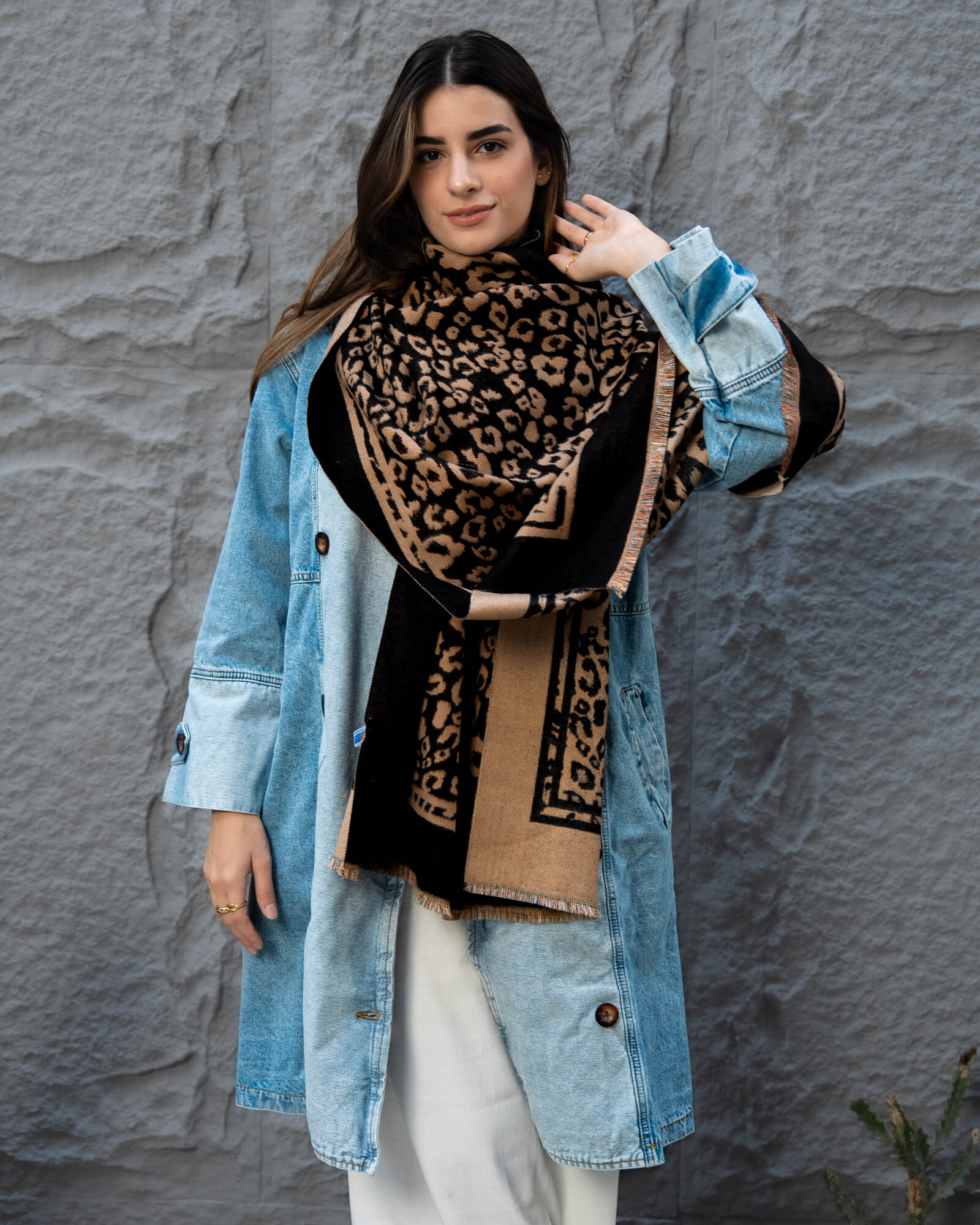 Tie Shop | Dreamy Shawl | Elegant Leopard Pattern
