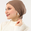 Padded Cotton Bonnet - Brown