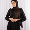 Plain Satin Scarf - 4 Brown
