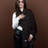 Chunky Shawl - Dark Brown