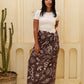 Printed Wrap Skirt