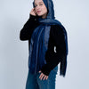 Glitery Scarf - Blue - Silver