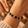 Elegance Bracelet - Black & Gold & Crystal
