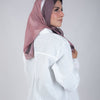 Sera square - Dusty Rose With Charcoal Grey And Silver White Accent