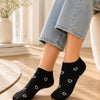 Women Socks - Black - White