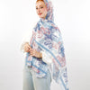 Flower Mood - White - Baby Blue