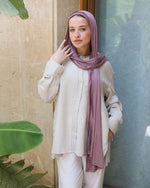 Tie Shop | Cloudy Cotton Scarf | باندل طرحة قطن ليكرا و بونية