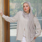 Tie Shop | Cloudy Cotton Scarf | باندل طرحة قطن ليكرا و بونية