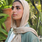 Tie Shop | Cloudy Cotton Scarf | باندل طرحة قطن ليكرا و بونية