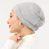 Cotton Elastic Bonnet - Gray