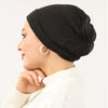 Cotton Elastic Bonnet - Black