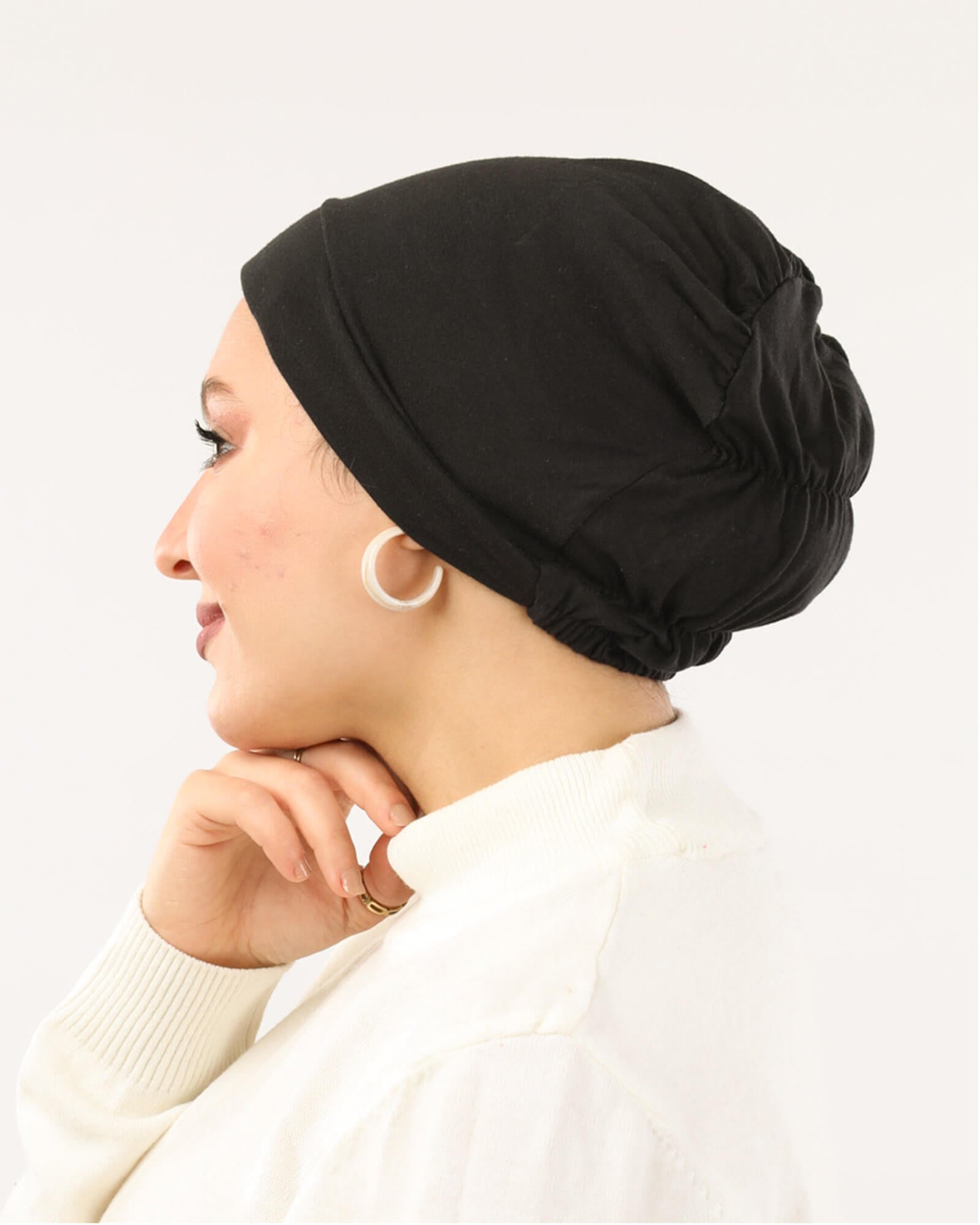 Cotton Elastic Bonnet, Inner Caps , بونية طاقية قطن , سورتيت, بونية تحت الحجاب,بونية Tie Shop