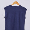 Ribbed Sleeveless Basic - Dark Blue