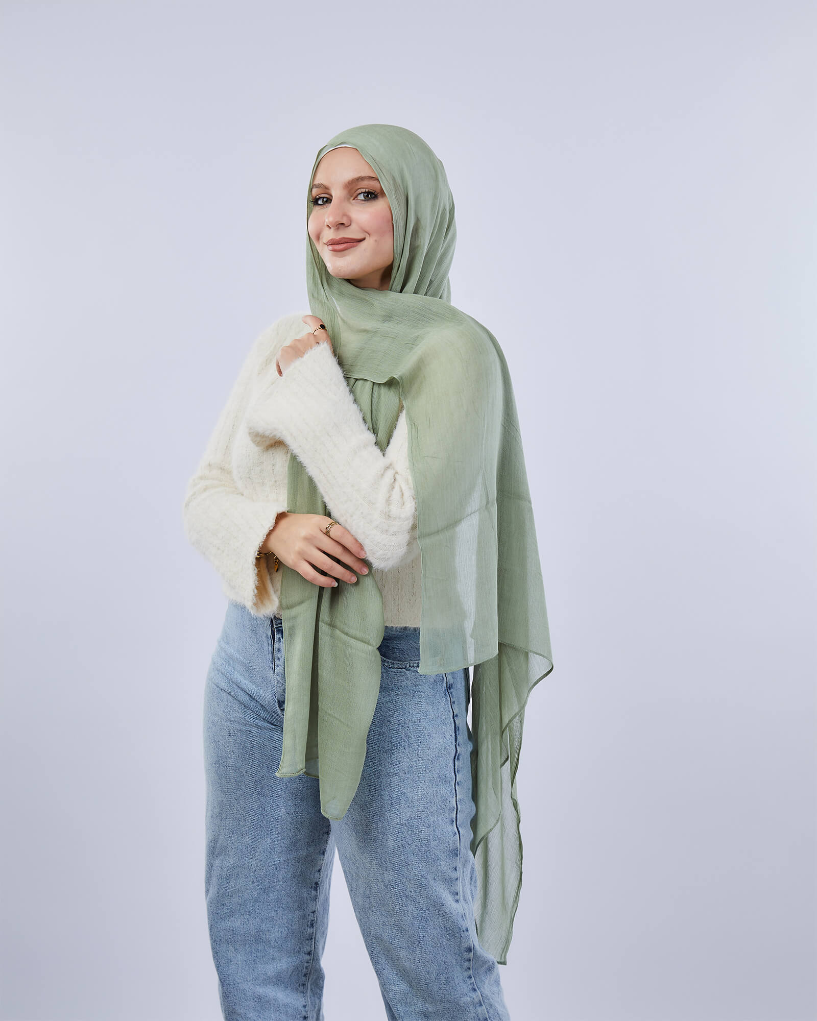 Crinkled Modal Scarf