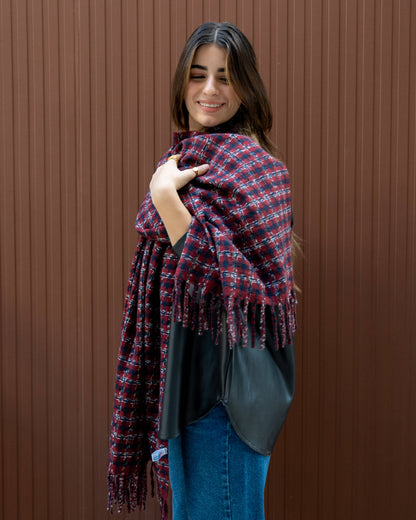 Tie Shop | Elegant Shawl | Multicolor Winter Shawl for Women