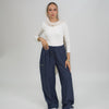 Swishy pants - Navy Blue