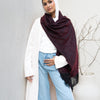 chunky shawl - Dark Burgundy