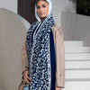 Dreamy shawl - Blue - White