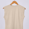 Ribbed Sleeveless Basic - Light Beige