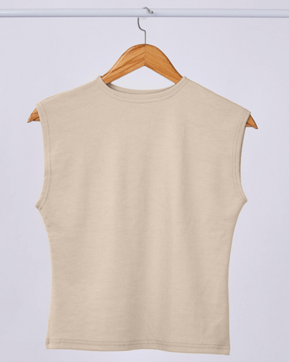 Tie Shop| Sleeveless Cotton Bodysuit | Soft | Practical | بادى قطن