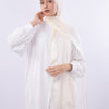 Soft Kuwaiti scarf - 1 Off White