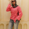 Wrap Top - Coral Pink