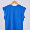 Ribbed Sleeveless Basic - Blue