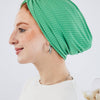 Ripped Turban - Green