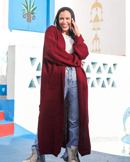 Hooded Wool Cardigan