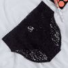 Lace Floral Bikini - Black
