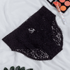 Lace Floral Bikini - Black