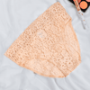 Lace Floral Bikini - Beige