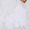 Lace Floral Cheeky - White