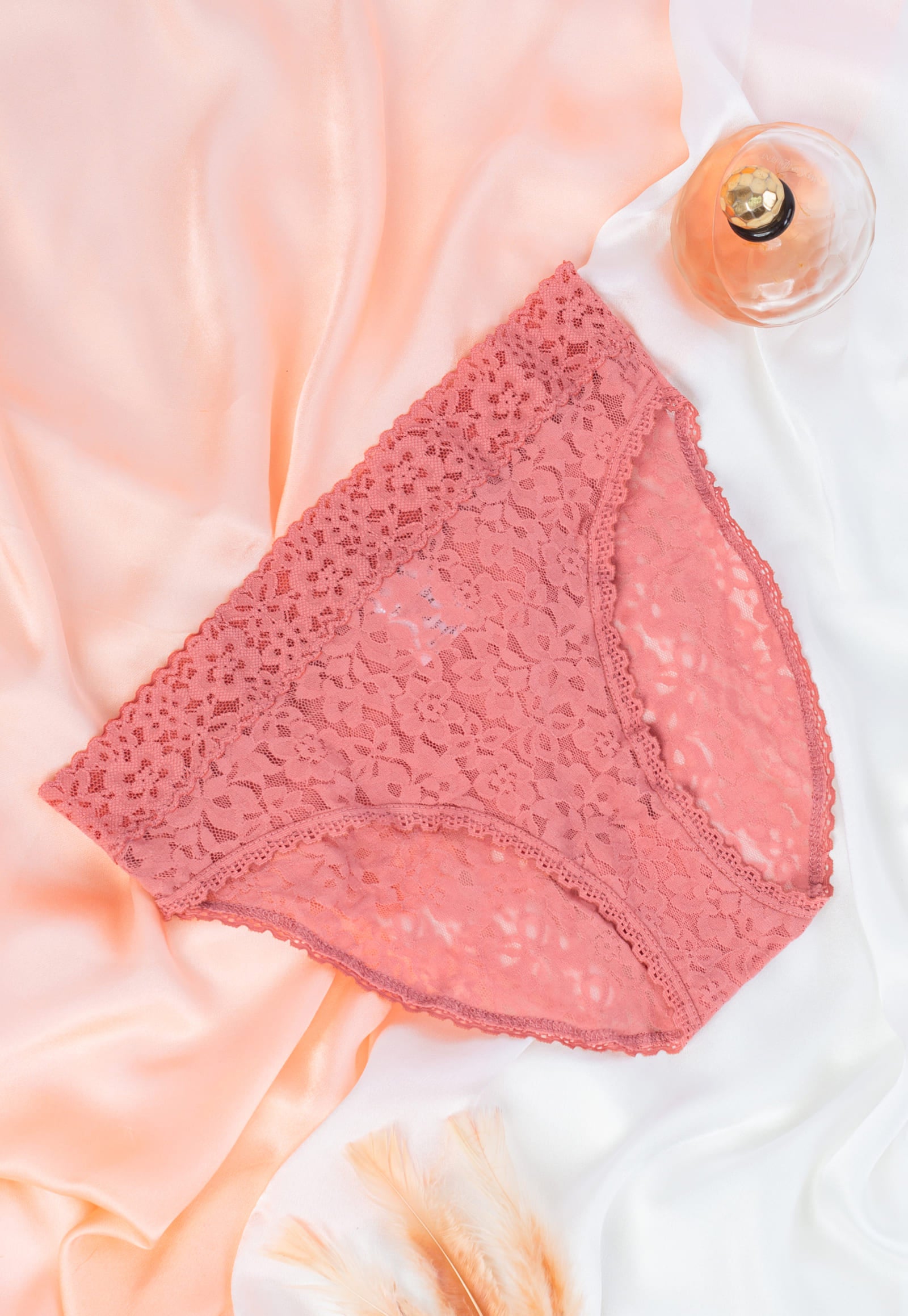 Tie Shop | Lace Floral Brief Panties | women underwear