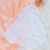 Lace Floral Brief - White