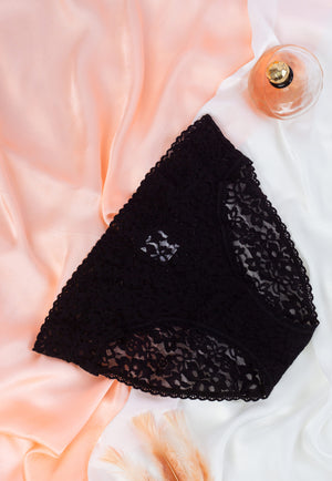 Tie Shop | Lace Floral Brief Panties | women underwear