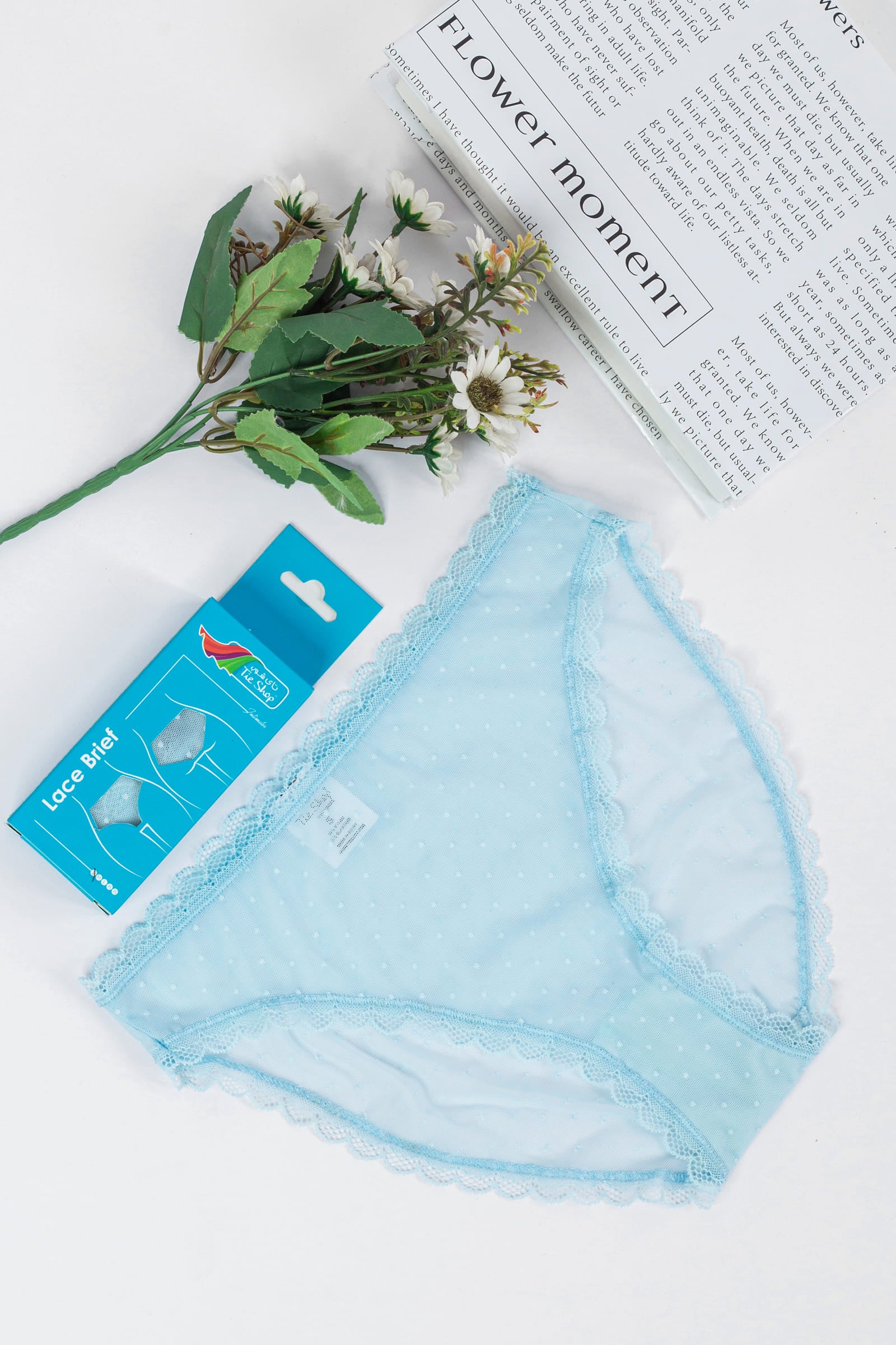 Tie Shop | Lace Dots Brief Panties | women underwear