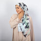 Square Printed Crepe Chiffon