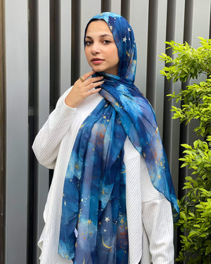 Printed Fluffy Scarf