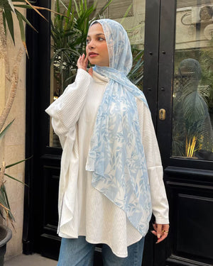 Printed Fluffy Scarf
