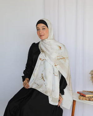 Printed Satin Scarf
