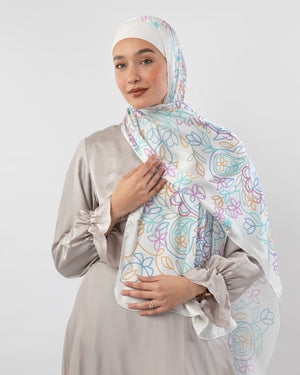 Printed Satin Scarf