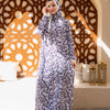 Printed Viscose Isdal - White - Black