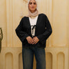 Ribbon Blouse - Black