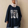 Printed Comfy Shirt - Navy Blue