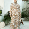 Printed Satin Isdal - Light Brown